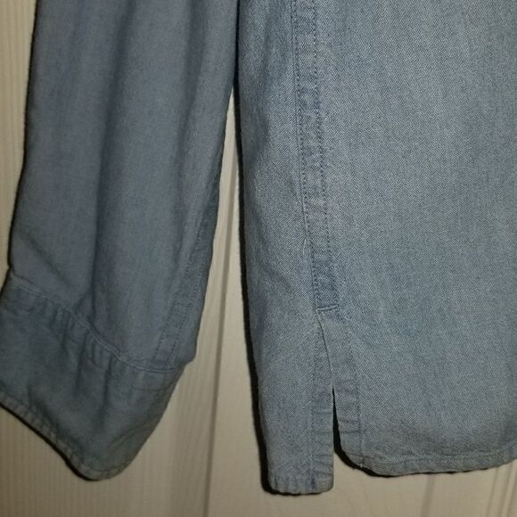 Lands' End | Denim Button Down Shirt - Picture 4 of 6